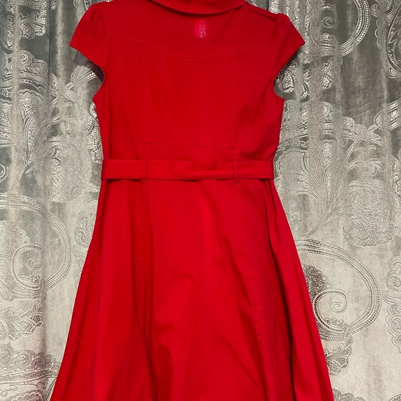 ModCloth red retro a-line dress - Picture 3 of 6